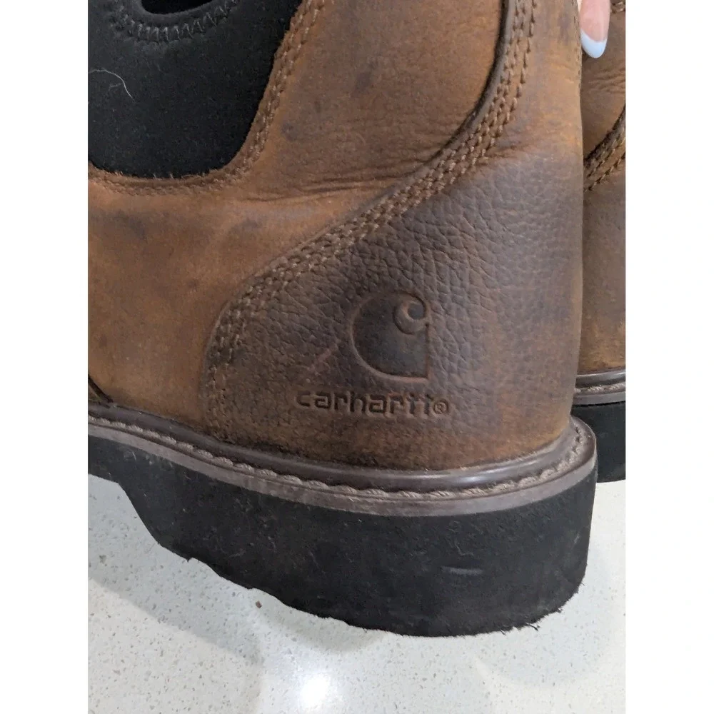 Carhartt CMS4190 Romeo Work Boots Brown Leather Waterproof EH 11.5W
